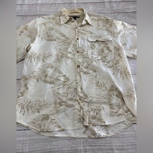 Reel Legends Performance Clothing Men’s Button Down Shirt Top Sz L.